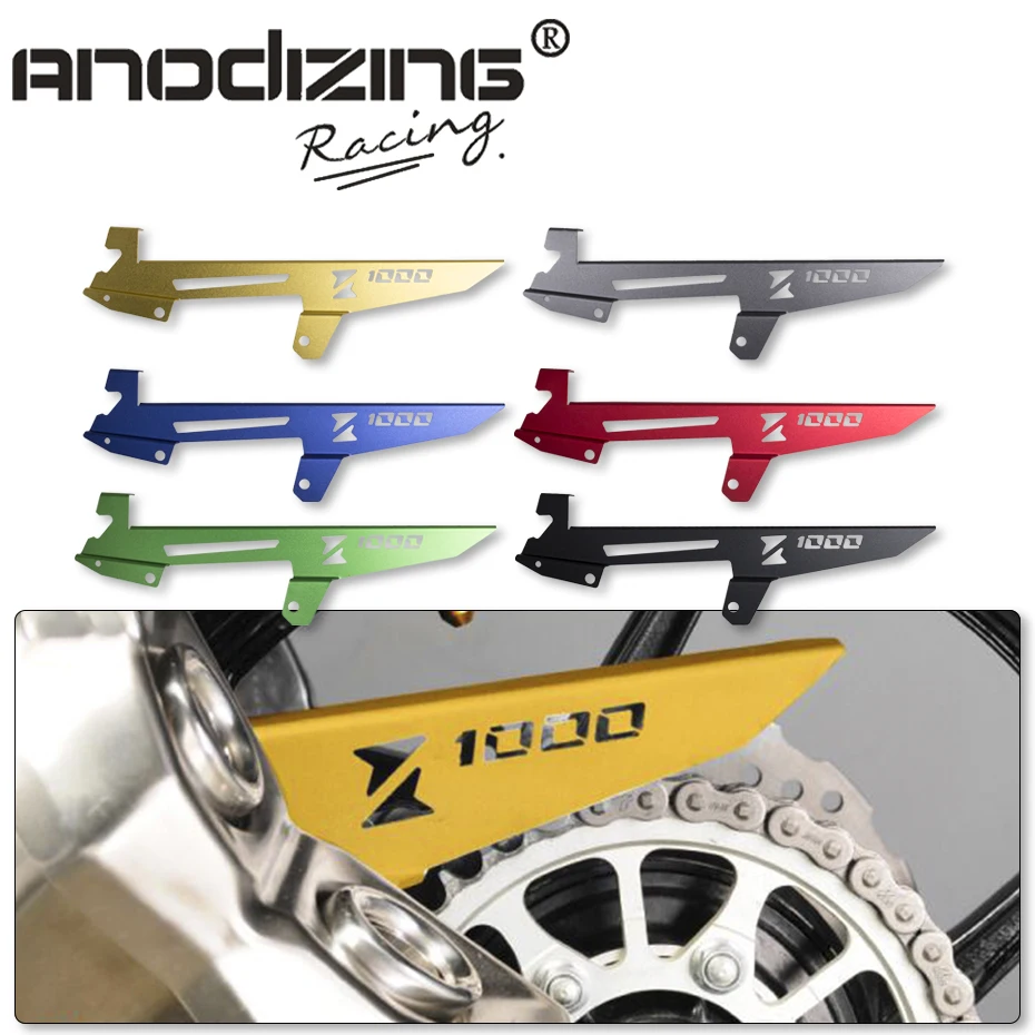 

Free Shipping Motorcycle chain Cover Decoration For Kawasaki Z1000 2010-2016 CNC Aluminum Chain Protector Guard