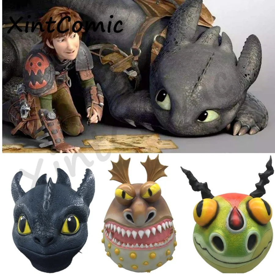 How to Train Your Dragon 3 Toothless Mask Cosplay Costume Halloween