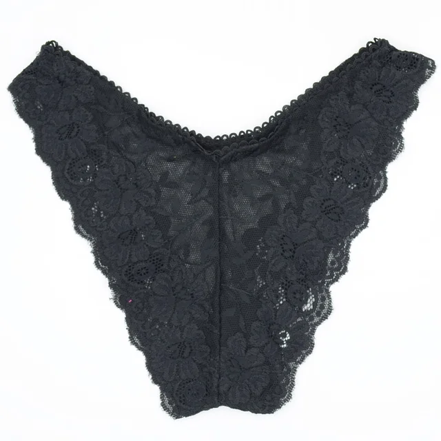 1 PCS Panties Women Underwear Free Size Hollow Out Sexy Full Lace French Ladies Thong Knickers Intimates Lingerie for Women 1