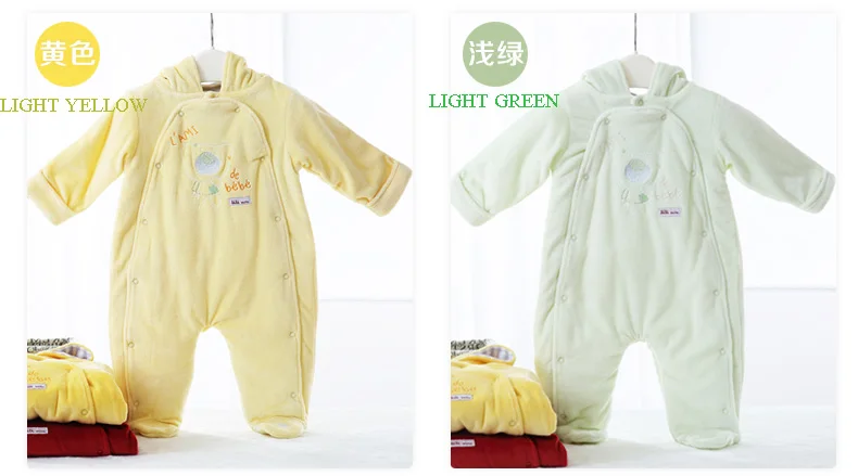 Детский комбинезон; Пижамный комбинезон для малышей; плотная теплая одежда с длинными рукавами из хлопка; зимняя одежда для новорожденных девочек; Одежда для мальчиков