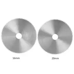 4 дюйма ультра тонкий Сталь пильный диск 100 мм диаметр Диаметр 16/20 мм отрезной диск для деревообрабатывающий, вращающийся инструмент