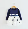 2016 nouveau hiver filles vêtements à manches longues Pirncess robe enfants robes de fête de mariage pour 0-2 ans fleurs imprime bébé vêtements ► Photo 1/4