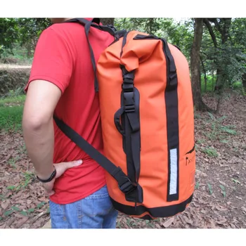 

NEW 45L Waterproof Dry Backpack with Tag Pockets & Reflective Strips - Floating Dry Bag Sack for Beach Kayaking Boating Fishing