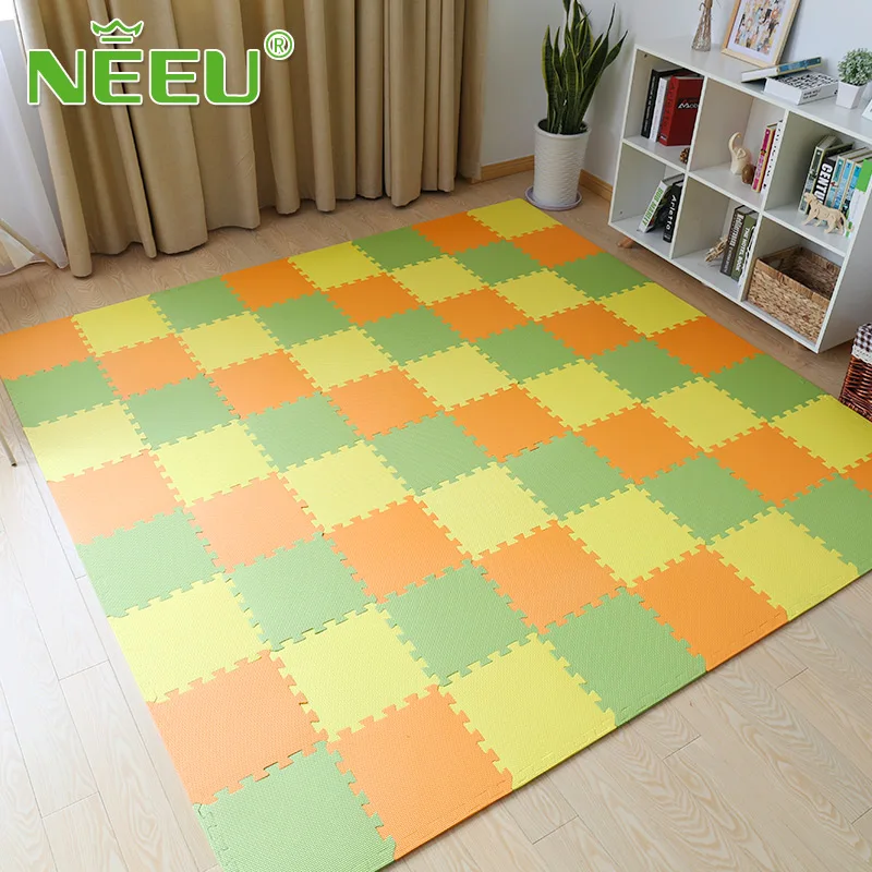 

Baby Play Mat EVA Foam Children's Mat Puzzle Mat Interlocking Exercise Tiles Floor Carpet Rug for Kids Crawling 30X30X1cm Joint