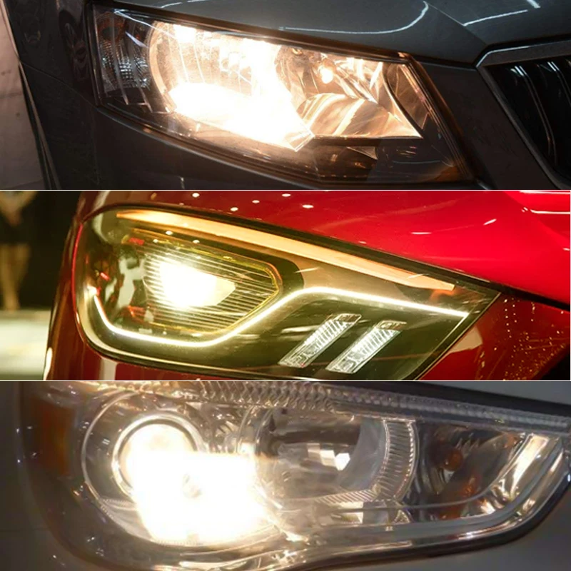 1 шт. H15 15/55 Вт Автомобильные галогенные лампы для VW 12 в 2300K золотисто желтые