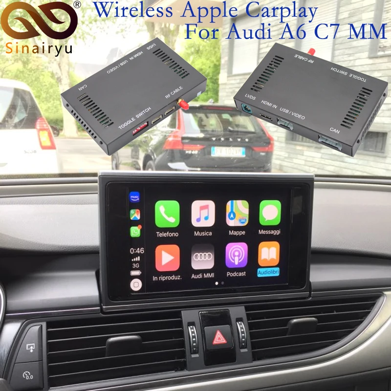 Sinairyu Aftermarket Wireless Apple Carplay A6 A7 Mmi