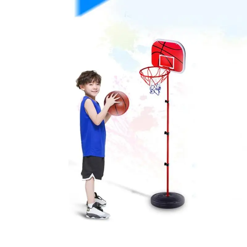 1,5 м Регулируемая Высота Баскетбол комплект стойка с задней панелью игрушка-сетка надувные баскетбол открытый Крытый спортивный игрушки