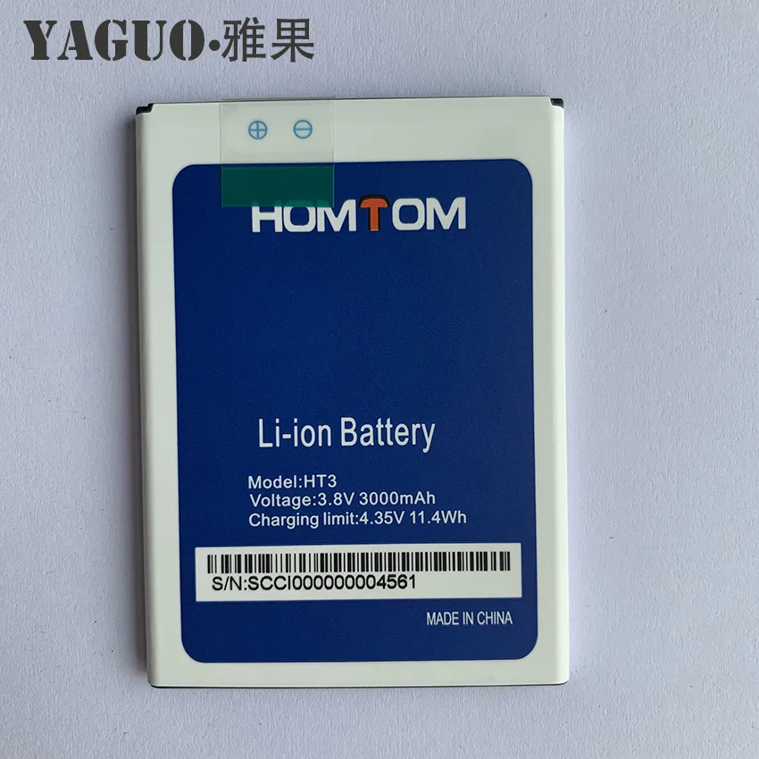 

Homtom HT3 Battery Original Replacement 3000mAh Mobile Phone Battery Rechargeable Battery For Homtom HT3 Pro