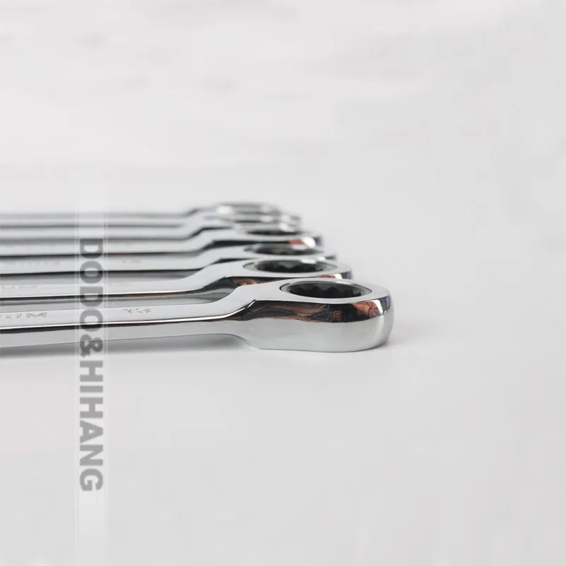 panners  the key combination ratchet wrench spanners metric auto repair hand tools Chrome Vanadium gear chave catraca (5)