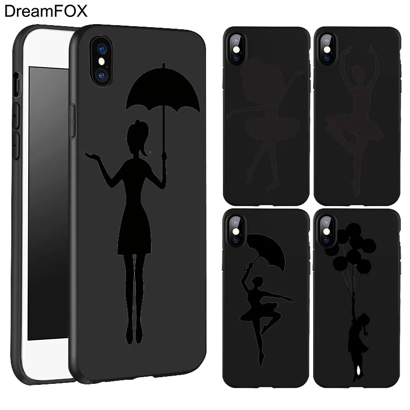 DREAMFOX L007 черный мягкий силиконовый чехол из ТПУ для Apple iPhone 11 Pro XR XS Max X 8 7 6 6S Plus 5 5S 5G SE