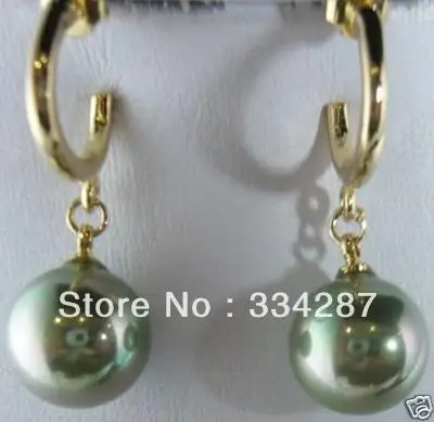 

100% New image > beautiful 12mm shell pearl earrings
