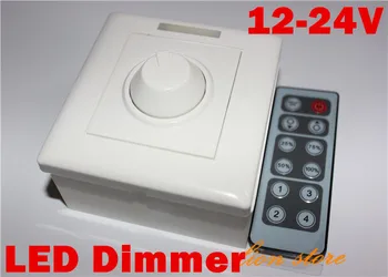 

Led Dimmer 12V 8A 96W Switch Adjustable Brightness RF Remote&Manual Controller New For single color LEDstrip, such as 5630/5050