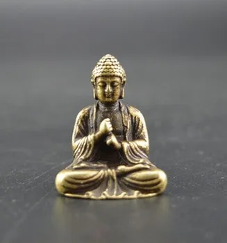 

Christmas Chinese Pure Copper Shakyamuni Buddha Little Statue Halloween