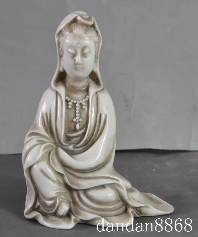 

christmas old chinese dehua porcelain Kwan-Yin GuanYin Bodhisattva goddess buddha statue halloween