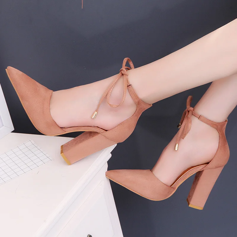 

Sexy High Heels Women Sandals Summer Super High Heel Shoes Woman Ankle Strap Point Toe Female Fashion Shoes Footwear Big Size