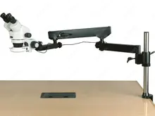 Articulating Arm font b Microscope b font AmScope Supplies 3 5X 225X Binocular Articulating Arm Pillar