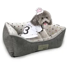 Pet Cat маленькая кровать для собак дом Вилла съемный чехол