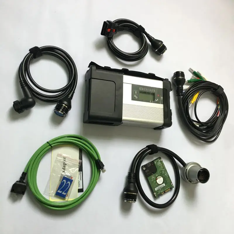  DHL gratis V2019.12 Multi-idiomas HDD MB Star C5 SD conectar herramienta de diagnóstico compacta co