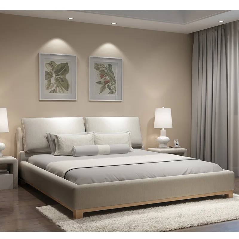180X200 см Европейская мягкая спальная кровать, мебель для спальни, 2 размера, 4 цвета на выбор