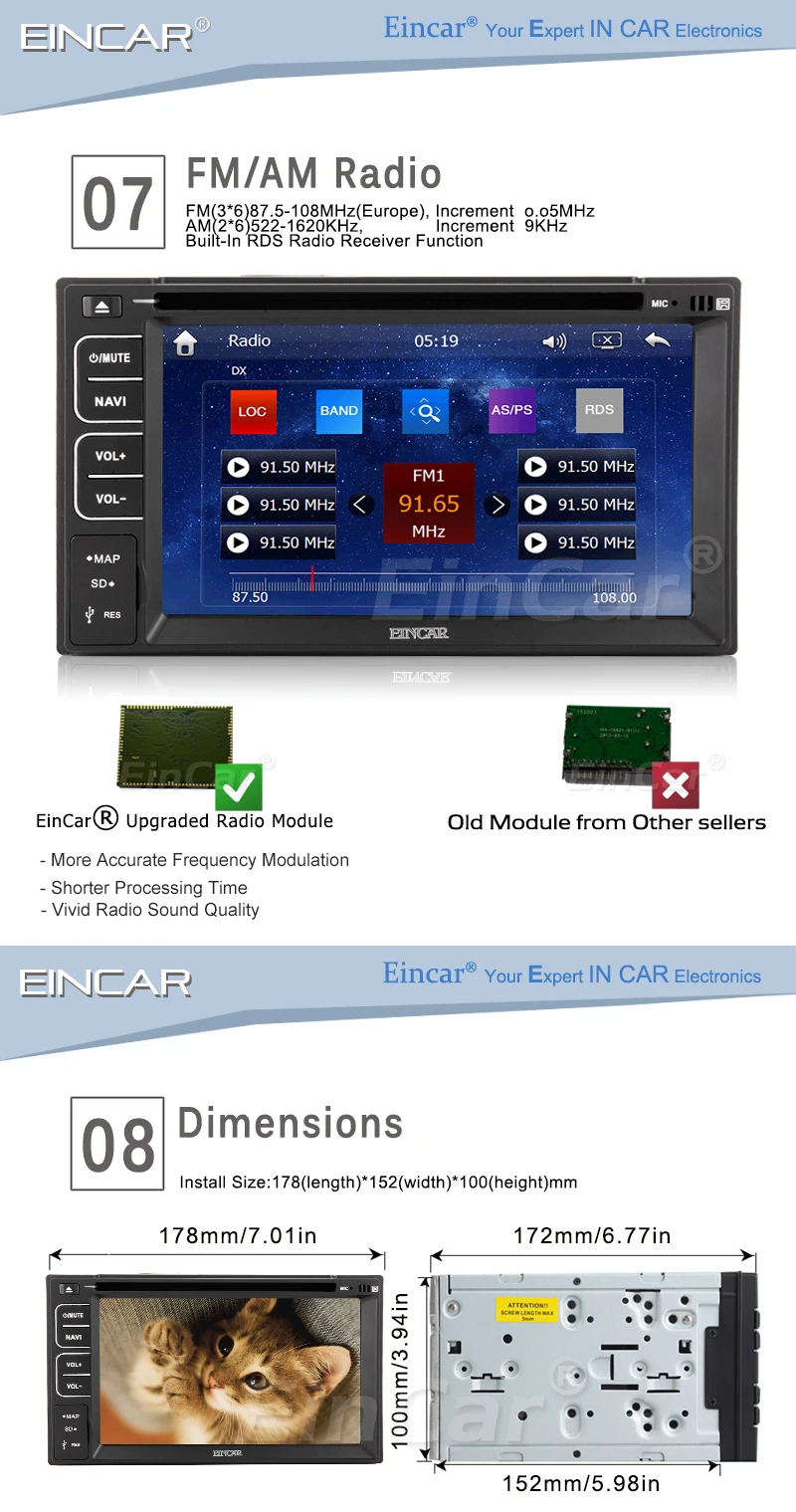 2 Din Автомобильный Радио Стерео dvd-плеер Bluetooth gps громкой связи HD экран 800*480 USB SD FM/AM 6," емкостный мульти сенсорный экран