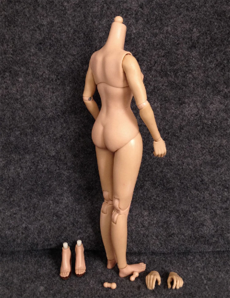 Modelo com Extra Pés para Kumik Escala Soldados Dedicados Acessórios Figura Feminina Mãos & Cabeça Esculpir 1:6 19 Figuras de ação
