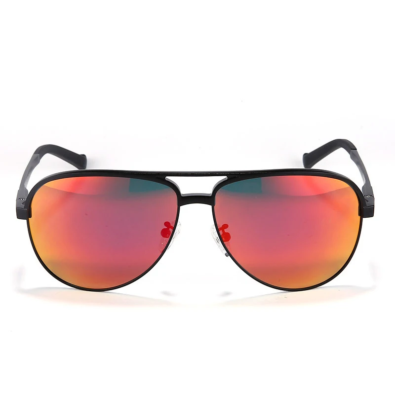Пилот мужские поляризованные солнцезащитные очки мужские Покрытие отражающие стекла Al-MG рамка модные солнечные очки для вождения 9548