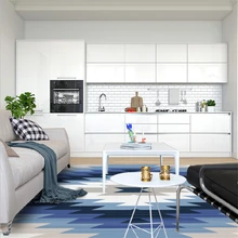 Скандинавские геометрические ковры в современном стиле, Синие Серые ковры для спальни и дома, коврики для гостиной, спальни