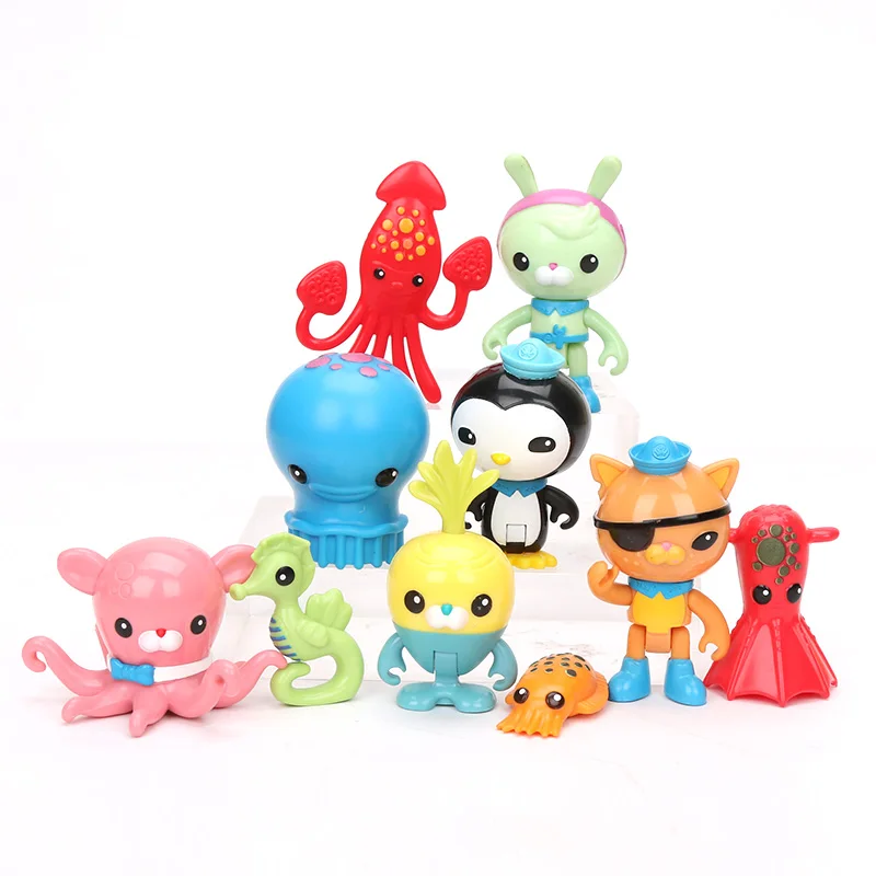 Набор из 2 игрушек Octonauts 5 7 см аксессуары для осьминога капитан Барнакл квазий