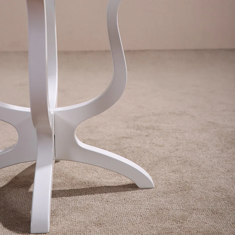 High quality solid wooden tea coffee end table living room antique furniture round minimalist modern M226