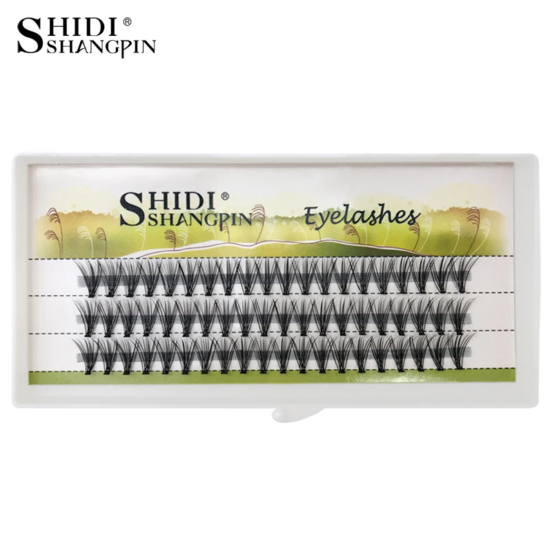 SHIDISHANGPIN, 60 шт., ресницы, 0,07 мм, Индивидуальные ресницы C curl, 8, 10, 12 мм, индивидуальные ресницы, макияж, наращивание ресниц