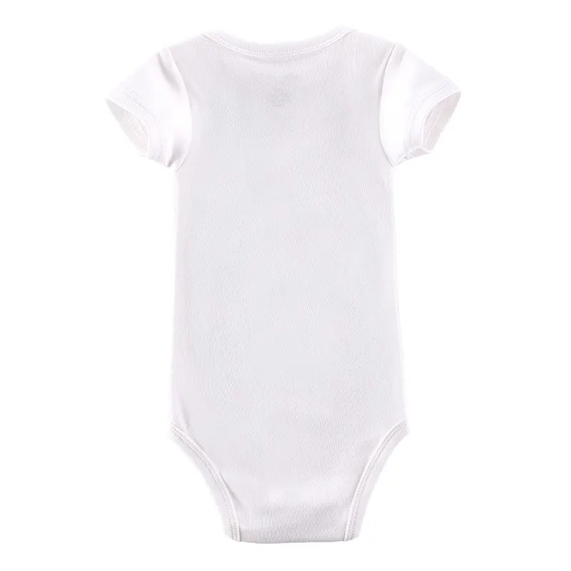 5 Pcslot Baby Boys Clothes Super Soft Short Sleeves White Color Infant Jumpsuits Baby Underwear Costumes Baby Bodysuits (15)