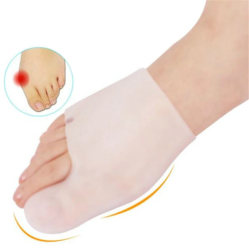 

2 PCS Corrector Bursitis Orthopedic Insoles Hallux Valgus Separator Sholl Silicone Insoles Pedicure Socks Gel Insoles For Shoes