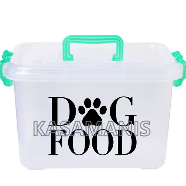 Online Shop Dog Food Storage Decal Container Sticker Decor Pet