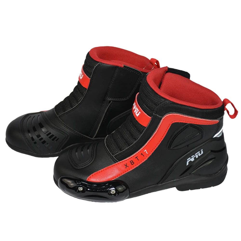 AMU/ботинки в байкерском стиле; водонепроницаемые ботинки для мотокросса; Мужские ботинки в байкерском стиле; обувь в байкерском стиле с защитой; Мужские ботинки в байкерском стиле; Цвет Черный