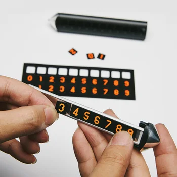 

Hot 2In1 Temporary Car Parking Card Telephone Number Card Plate Car Styling Safety Hammer Tool BX