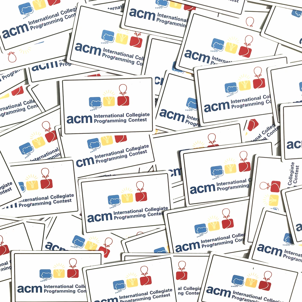 20/50 pcs ACM الدولية الجماعية البرمجة مسابقة ملصقات للكمبيوتر المحمول حلية للهاتف ACM-ICPC ملصقات