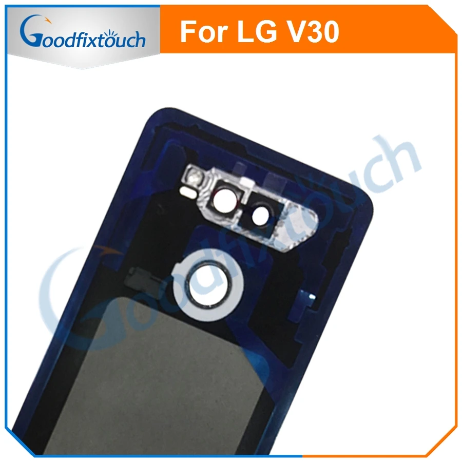 For LG V30 Back Cover Battery Door Back Housing Rear Case Assembly With Camera Lens glass Touch ID Fingerprint Flex Cable (17)