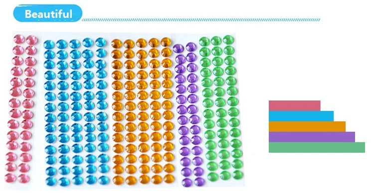 10 шт. с возможностью креативного самостоятельного выбора между алмазные наклейки ручной работы приклеиваемые кристаллы картина мозаичная головоломка наклейки игрушки Обучение маленьких детей подарок