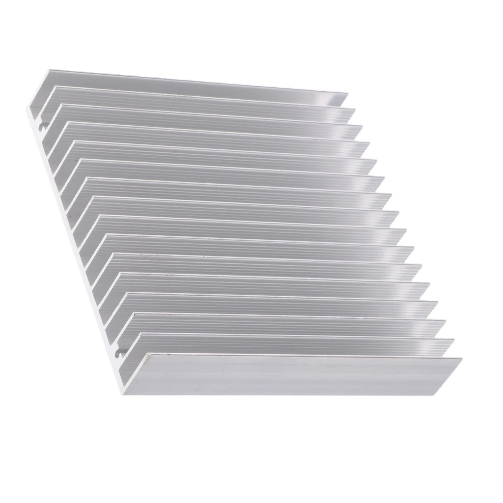 MagiDeal Aluminum Heat Sink Module 100mm x 18mm x100mm for LED Power Transistor White