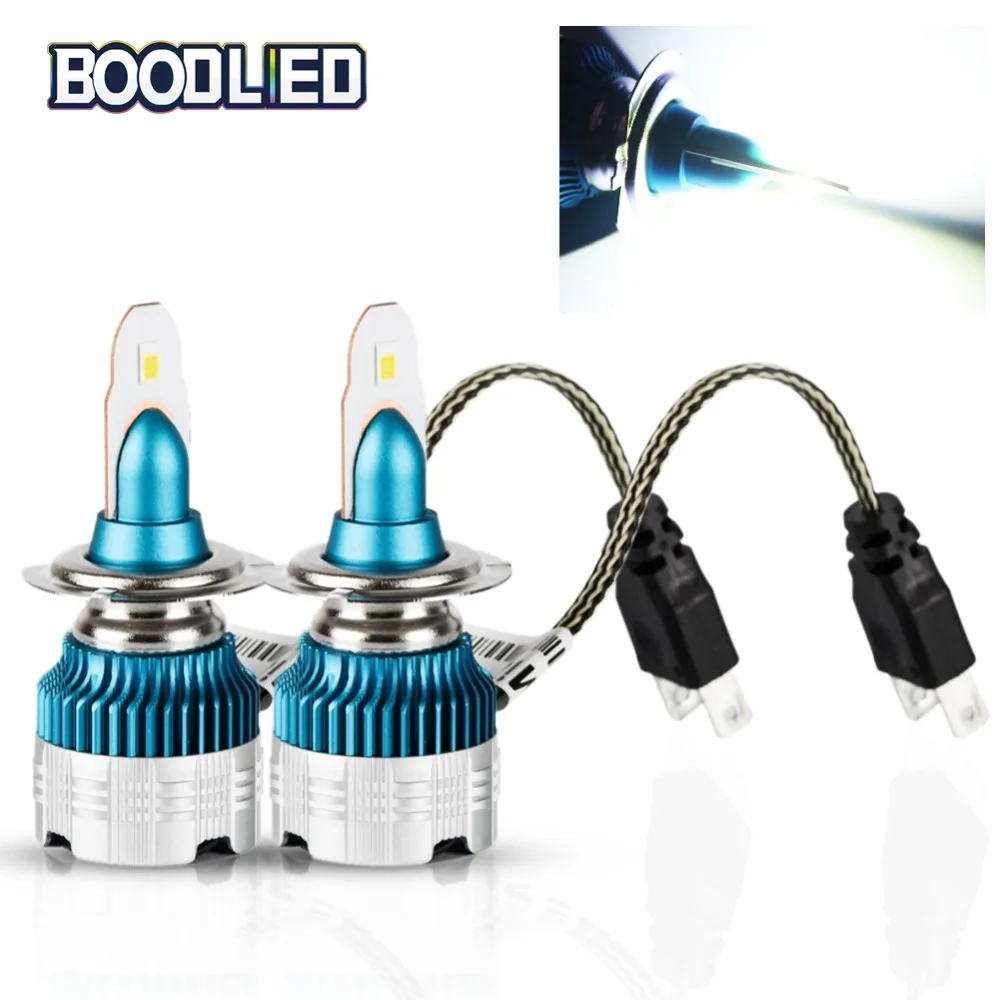 2pcs H7 LED Car Headlight Bulbs H1 H4 H3 H11 H13 880 9004 9005 9006 9007 9012 CSP Y19 Chip Auto Front Headlamp | Автомобили и