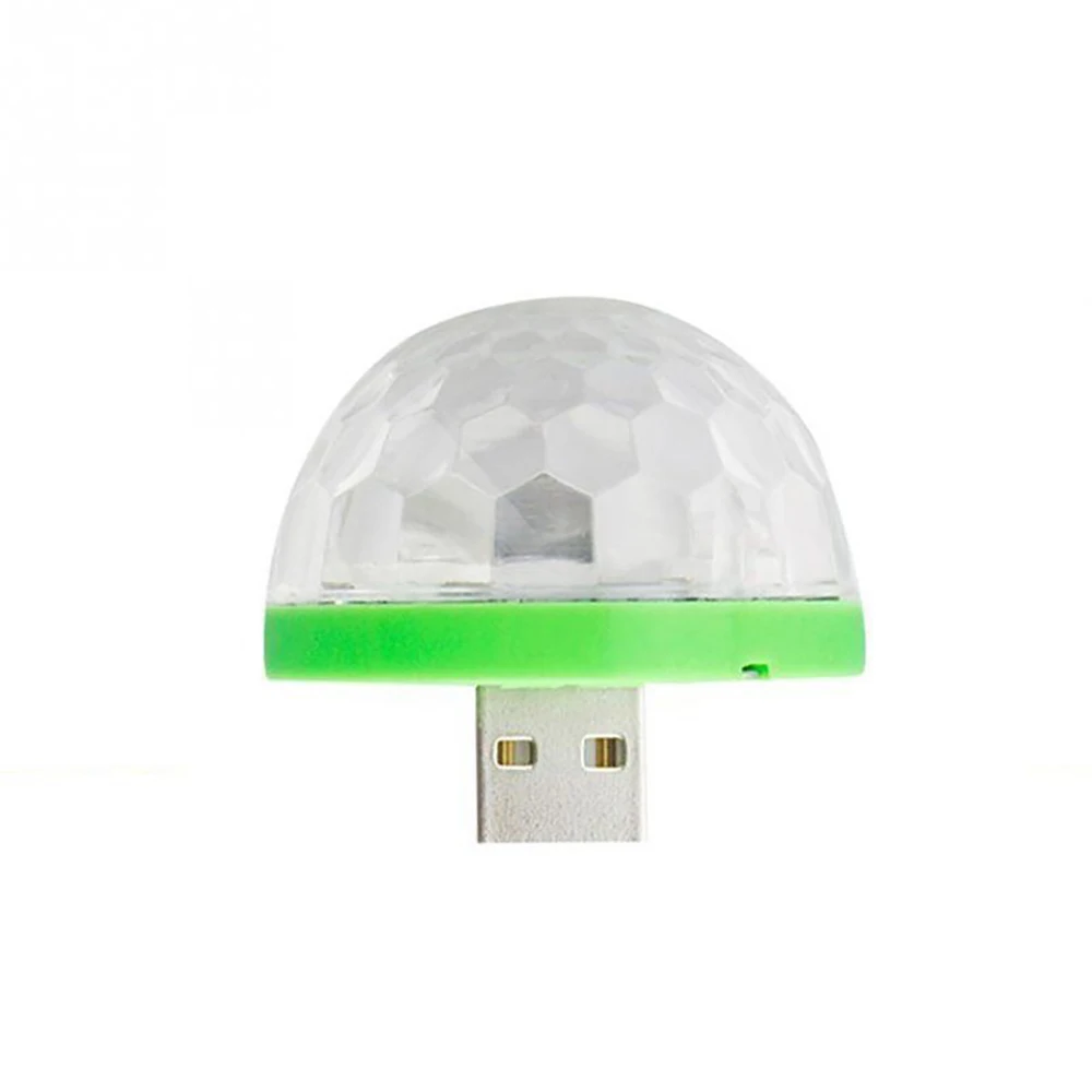 Мини USB диско-свет стробоскоп RGB светодиодный музыкальный сценический лампы со звуковым управлением диско-клуб DJ вечерние свет ламповый проектор хрустальный магический шар - Цвет: Тёплый свет