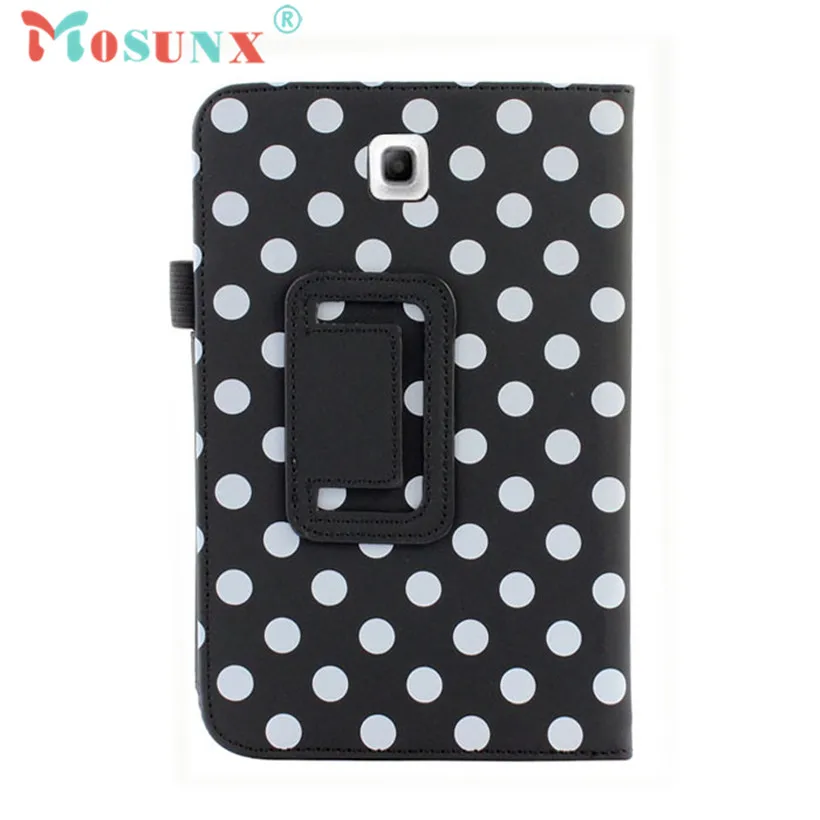 

Mosunx Advanced Tablet case  Polka Dot Leather Case Cover Stand For Samsung Galaxy Tab 3 7.0" 7" Tablet P3200 1PC