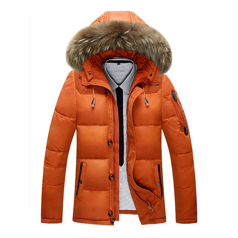 Зимняя куртка пальто теплый пуховик на молнии Лыжная куртка верхняя одежда средней длины парка с меховым капюшоном толстые 4 цветные пиджаки