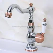 Bathroom Basin Sink Faucet Chrome Polish Single Handle Single Hole Mixer Tap Deck Mounted Kna906 everso newly bathroom basin sink faucet waterfall widespread chrome polish single handle single hole mixer tap deck mount