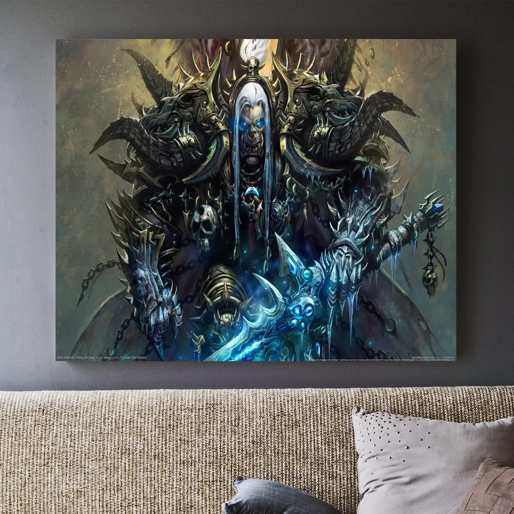 Por Aa Decor World Of Warcraft Canvas Wall Art Modern Pictures Frame 3pieces World Of Warcraft Fiery Dragon Game Painting Room Decor