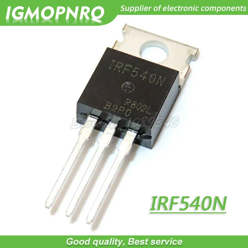 10 шт. транзистор IRF540NPBF IRF540N IRF540 TO 220 100 в 33A MOS новый оригинальный|10 pcs| |