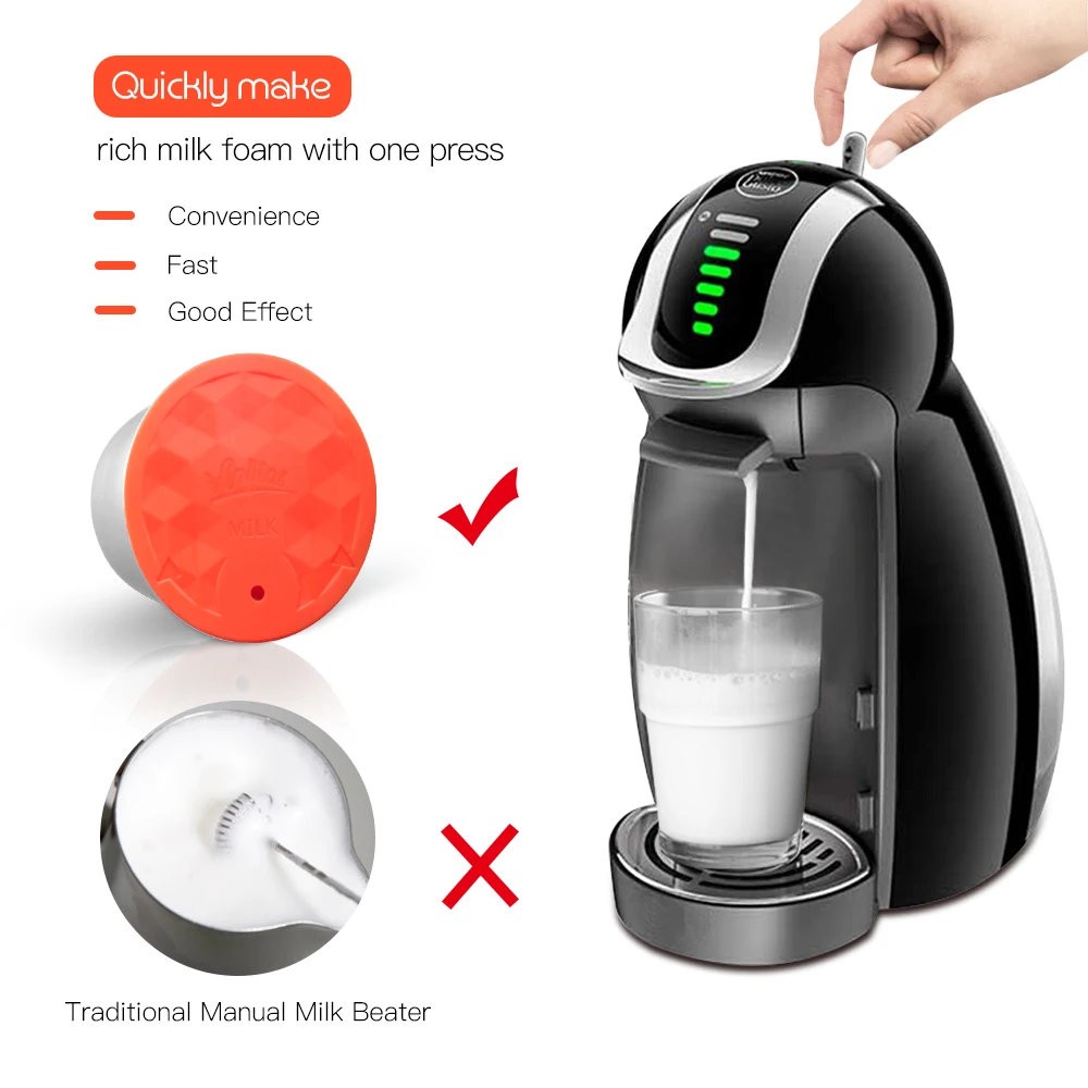 2019 New Fashion Comfortable Milk Foam Dolce Gusto Beater Maker Stainless Steel Filter Reusable Dolci Capsule