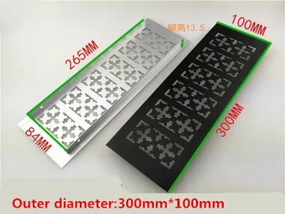 1Pcs/Lot 10cm ventilation grille Wide Anodized Aluminum Air Vent Ventilator Grille Cover Ventilation For Closet Shoe air vent grille cover