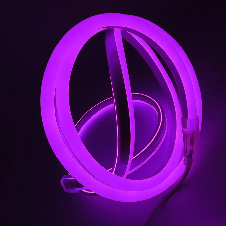 Homixs светодиодный гибкие полосы света AC 220 В 240 smd2835 neon flex трубки 120 светодиодный/M IP68