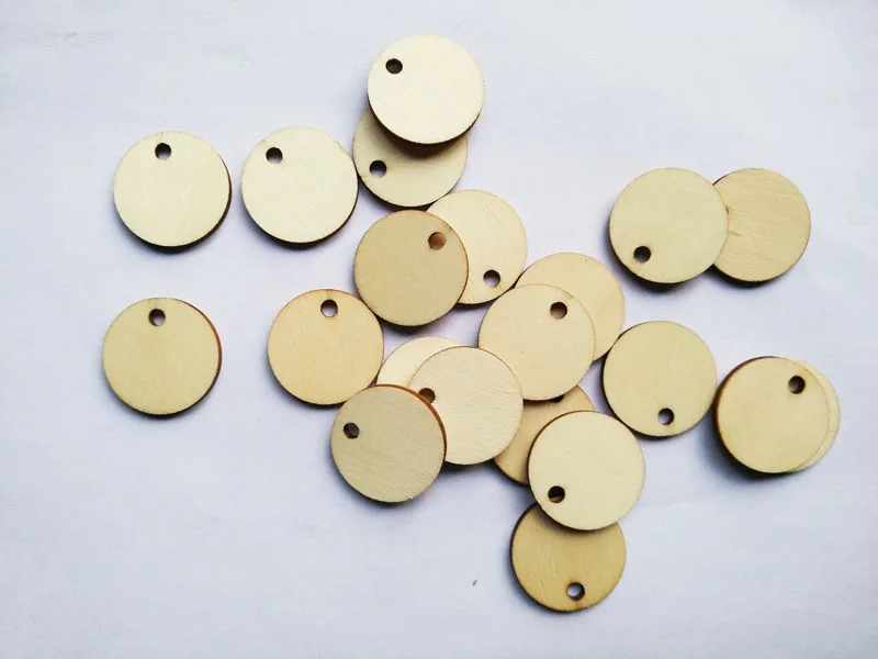 

23.3 mm diameter 1 EUR shopping cart , can custom made 100pcs/lot Blank Circle wood beads Accessories CRW-01659